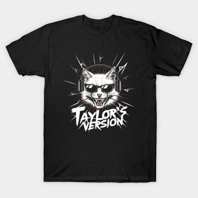 death metal taylors cat version T-Shirt by Aldrvnd